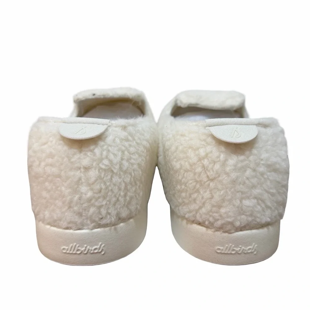 Allbirds Wool Lounger Fluff Slip On Loafer Mens‎ Size 12 Natural White Cozy NEW